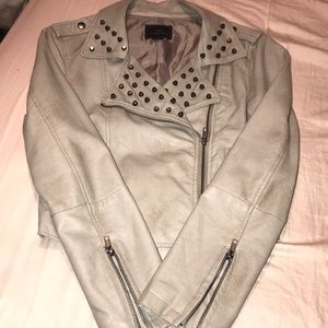 Vegan Leather Cropped Jacket